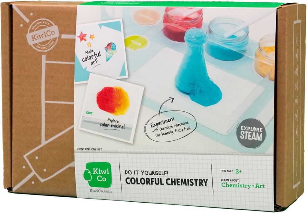 KiwiCo Colorful Chemistry and Science Kit Safe Chemical Reactions Ages 3-8 NWT